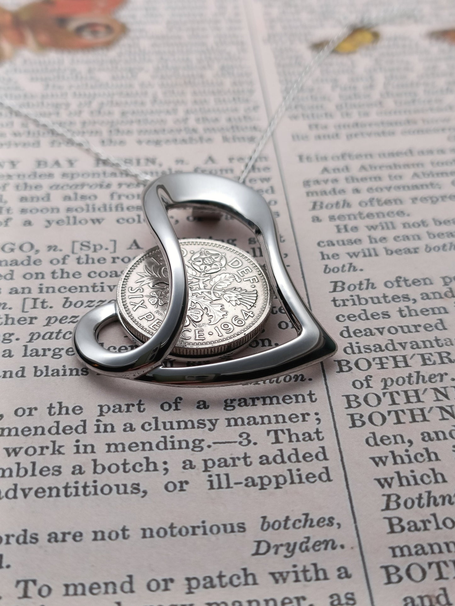 UK 1965 Sixpence pendant for a 60th birthday, 60th birthday gift for women