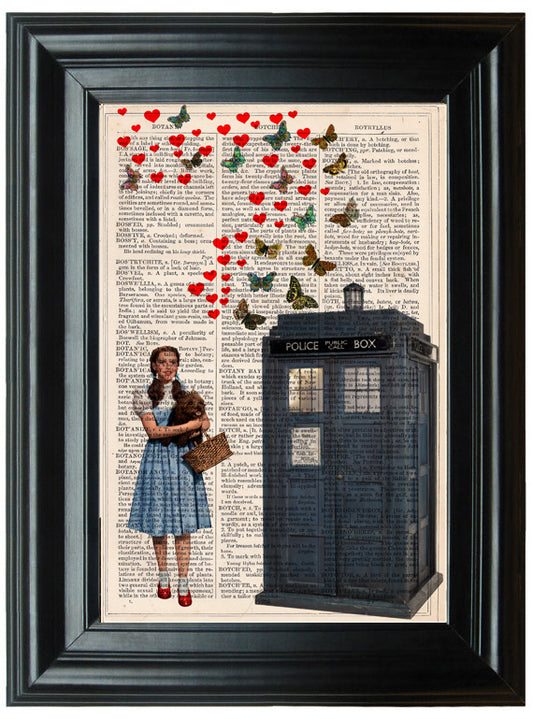 Dorothy and Toto - Wizard of OZ - The Tardis- Surrealist Doctor Who