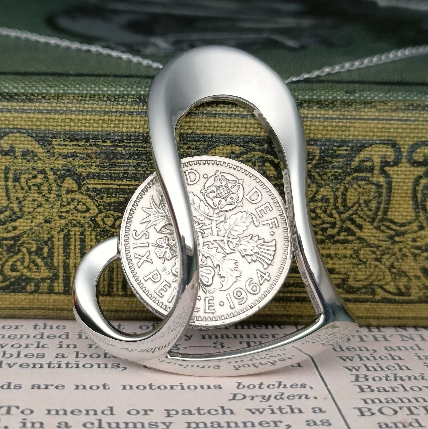 UK 1965 Sixpence pendant for a 60th birthday, 60th birthday gift for women