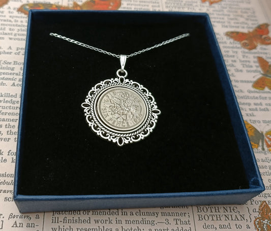 British Sixpence necklace, Choose your year 50's and 60s, 1953 to 1967