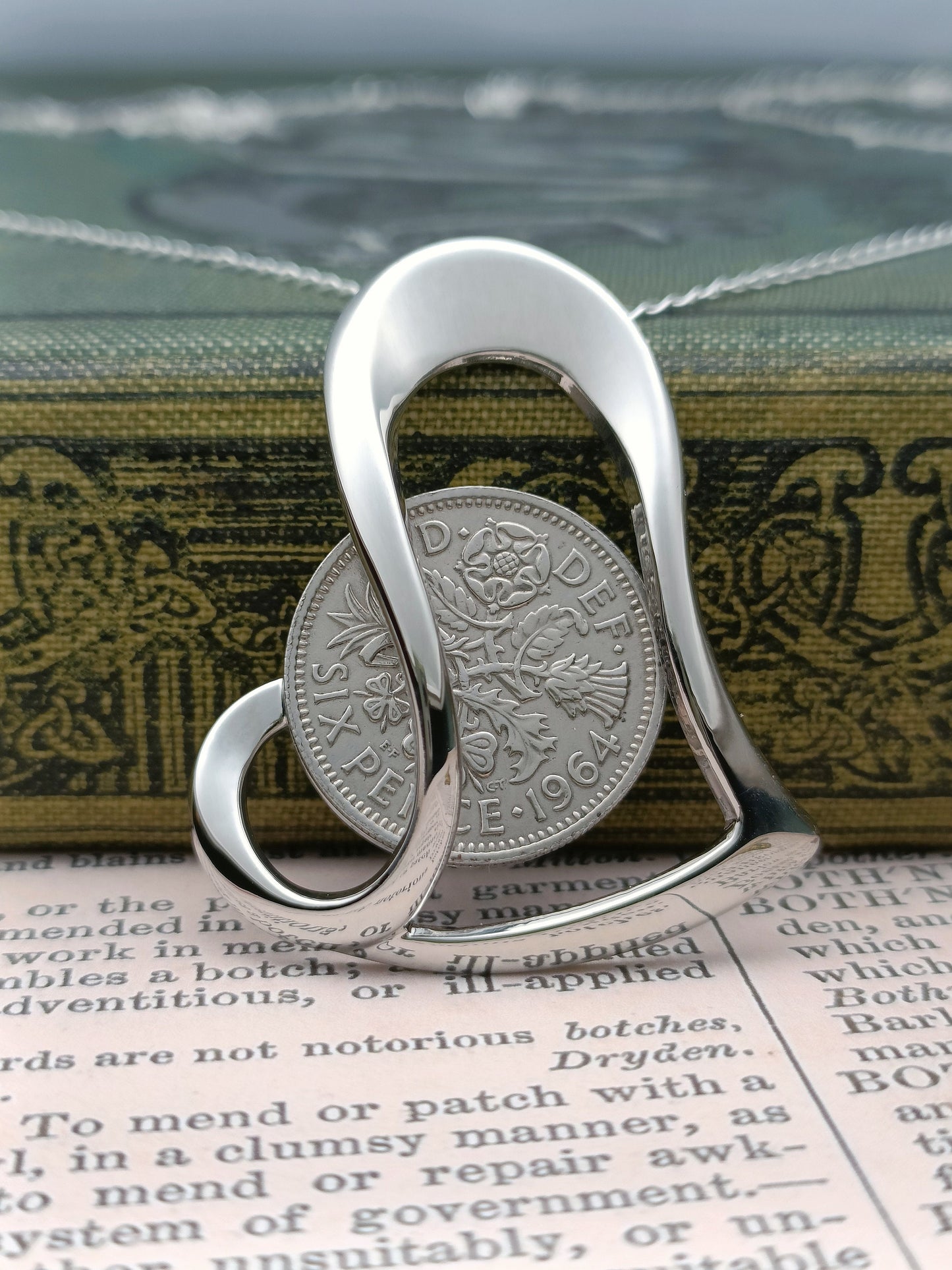 UK 1965 Sixpence pendant for a 60th birthday, 60th birthday gift for women