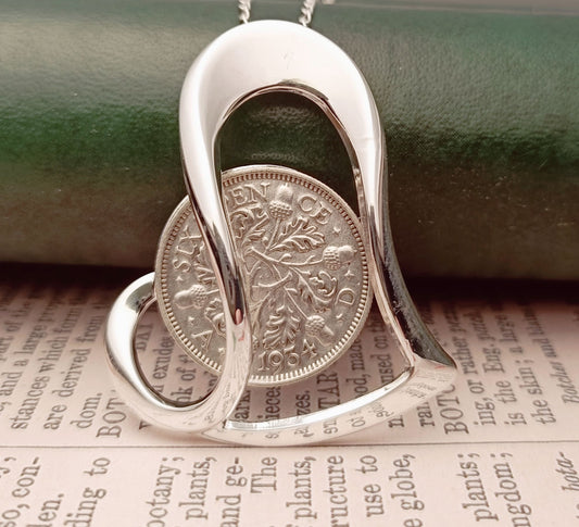 UK 1935 Sixpence coin necklace for a 90th birthday, 90th Birthday gifts for women