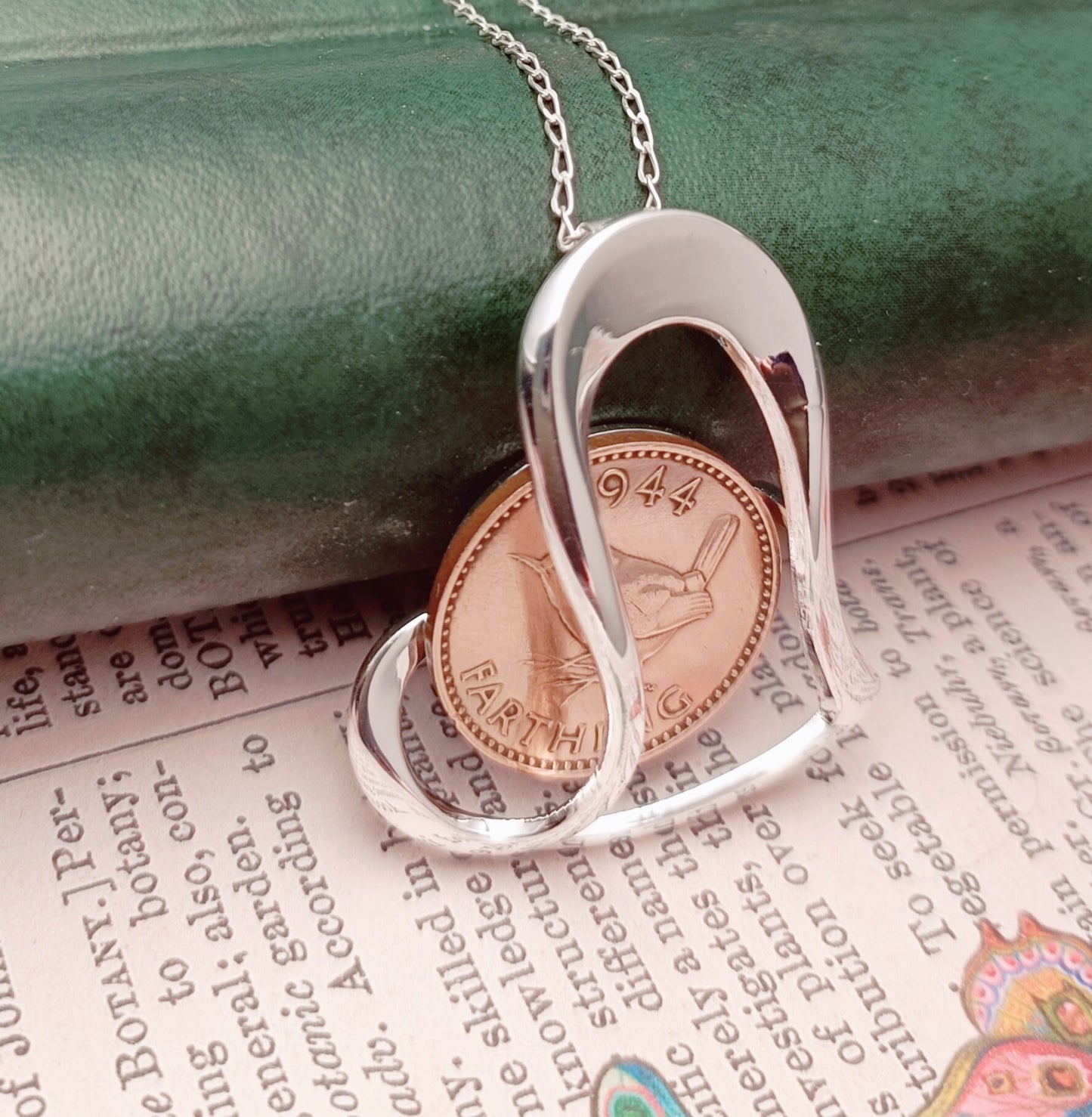 UK 1945 Farthing coin necklace for an 80th birthday, 80th Birthday gifts for women