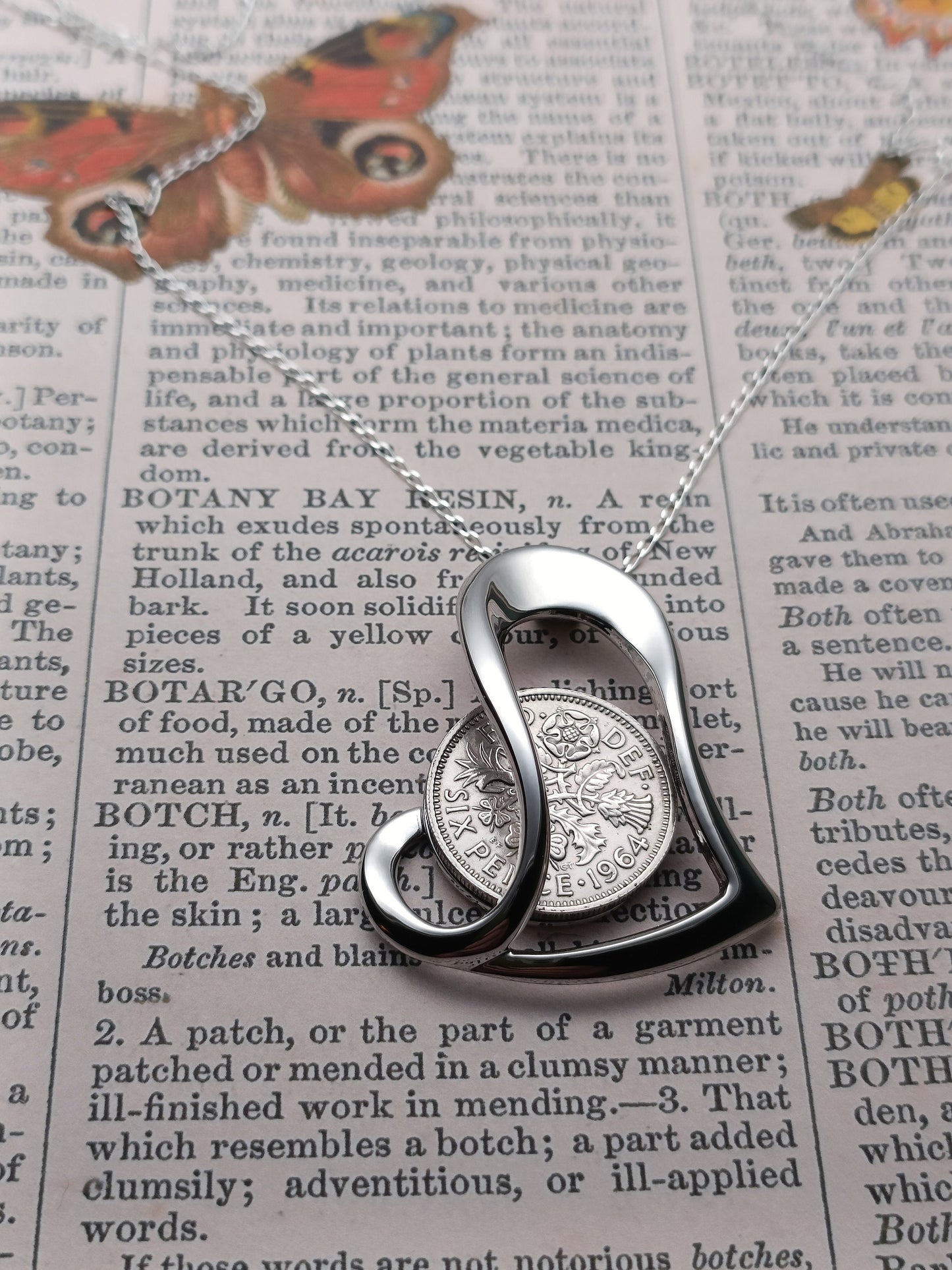 UK 1965 Sixpence pendant for a 60th birthday, 60th birthday gift for women